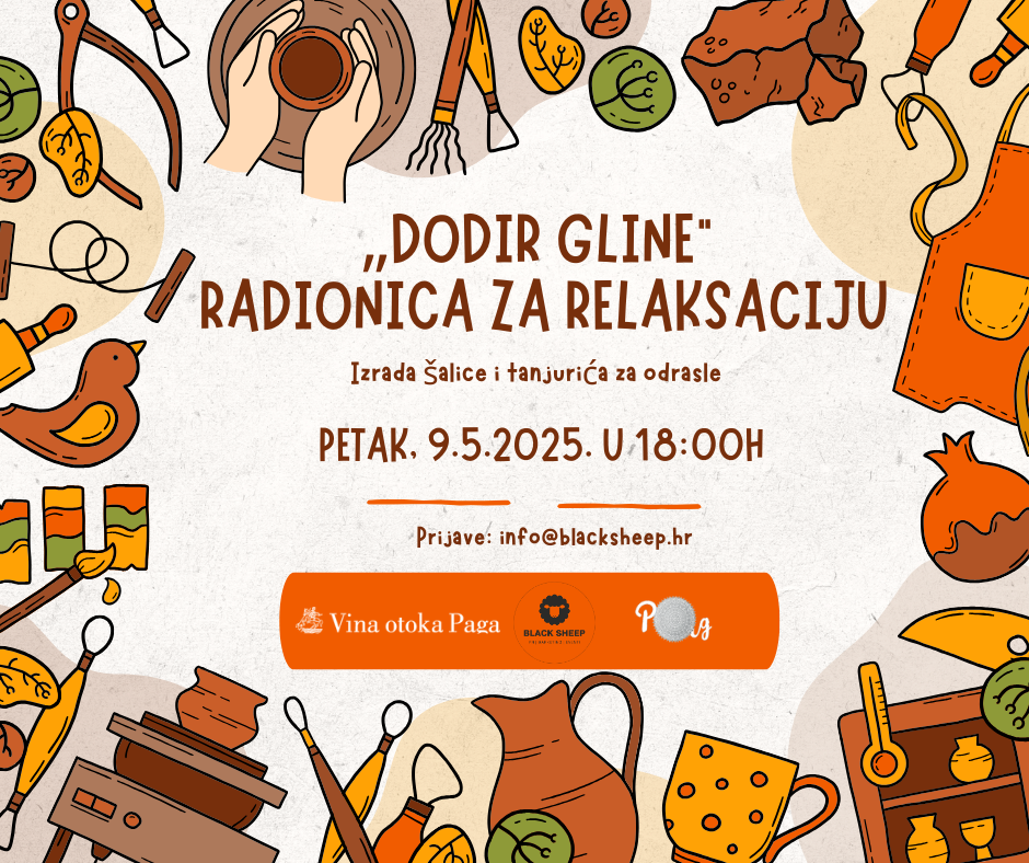 Radionica gline za odrasle – “Dodir gline: radionica za relaksaciju”